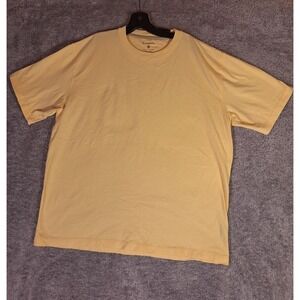 Ruff Hewn T Shirt Yellow Mens XL Well Worn Cotton Short Sleeve Basic Tee Casual